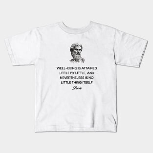 Zeno Stoic Quote Kids T-Shirt